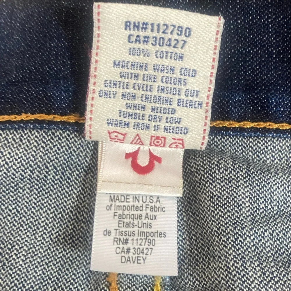 True Religion Men's Davey Pony Express Slim Jeans in Iron Horse 29x33
